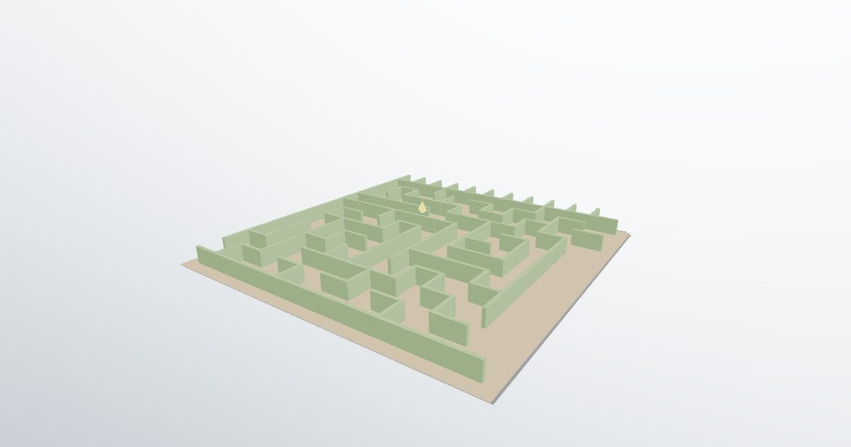 Hedge maze level