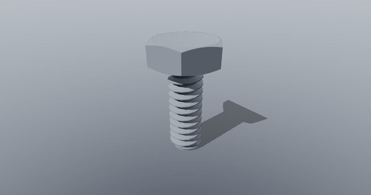 Hex bolt #6-32 UNC