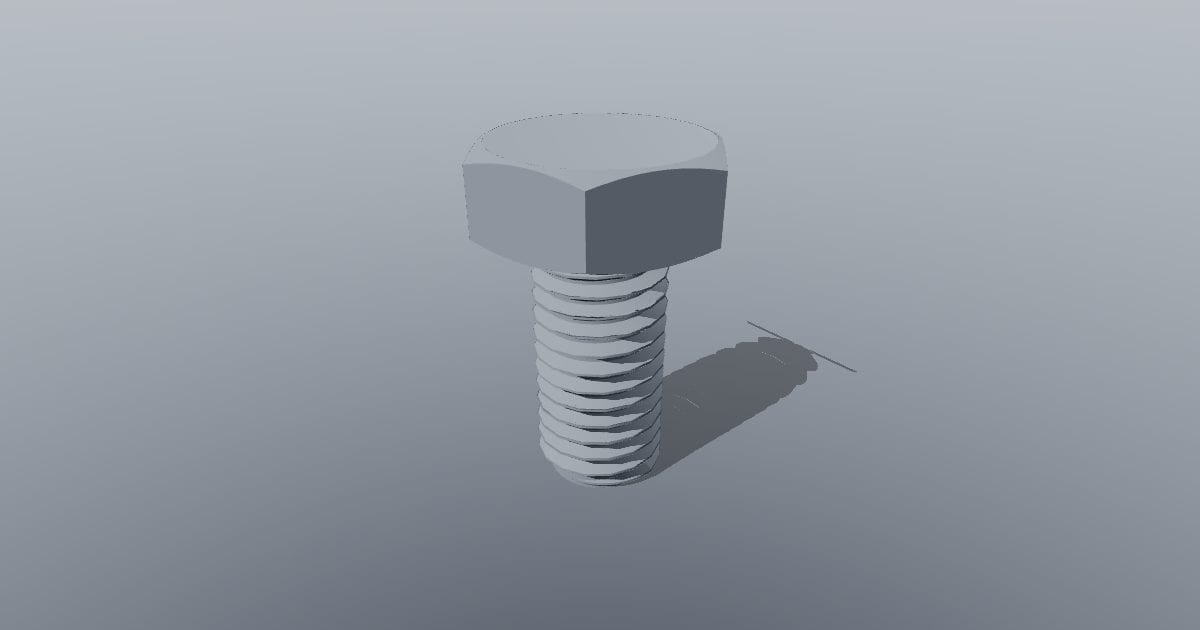 Hex bolt M10 x 20