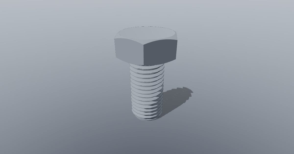 Hex bolt M16 x 32