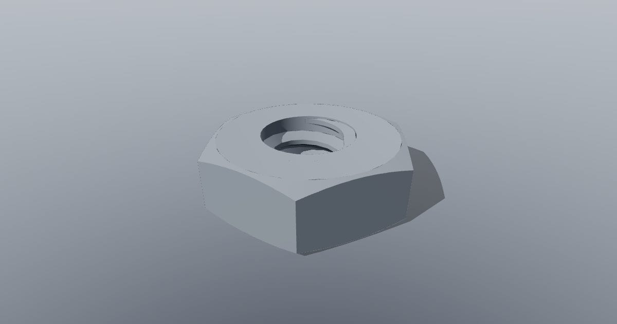 Hex nut #10-24 UNC