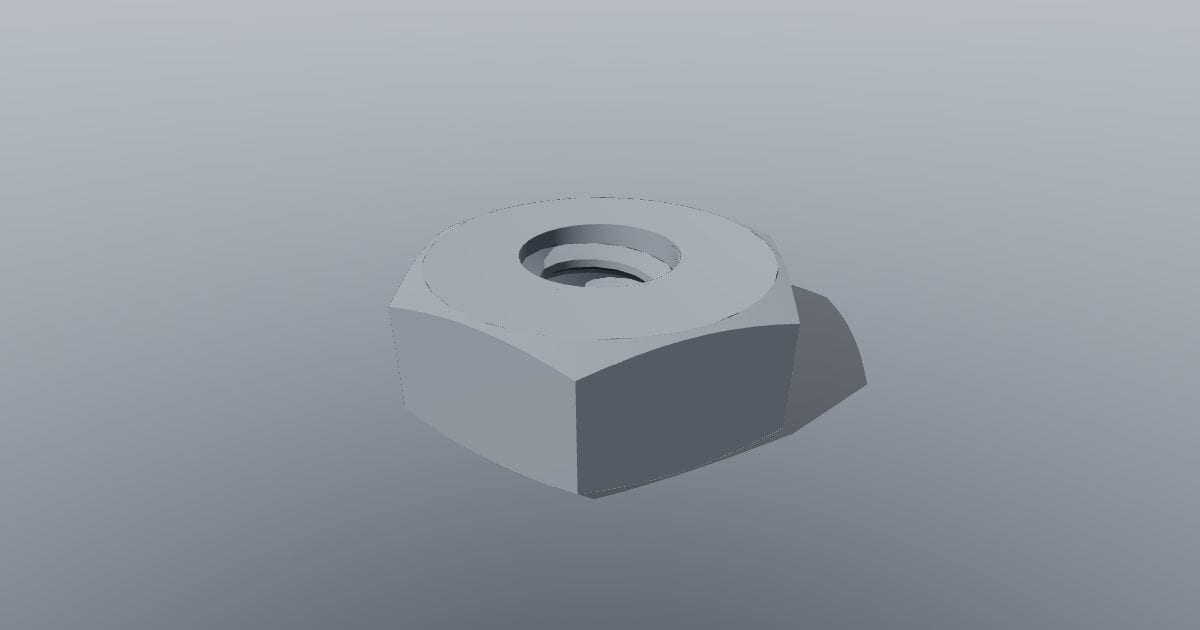 Hex nut #4-40 UNC