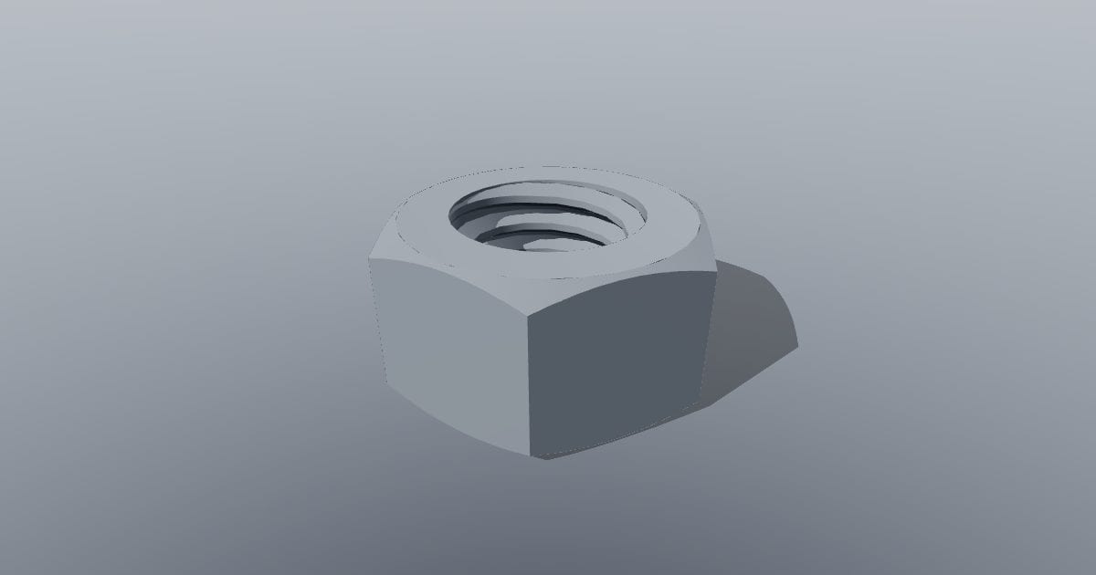 Hex nut 7/16-14 UNC