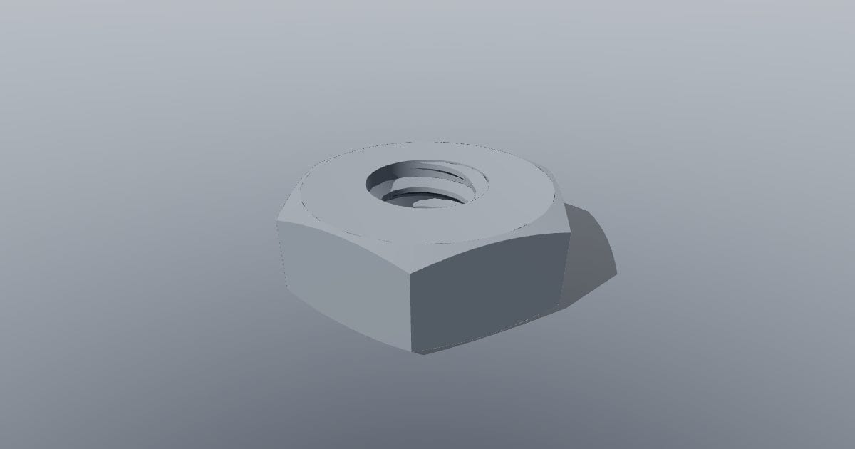 Hex nut #8-32 UNC