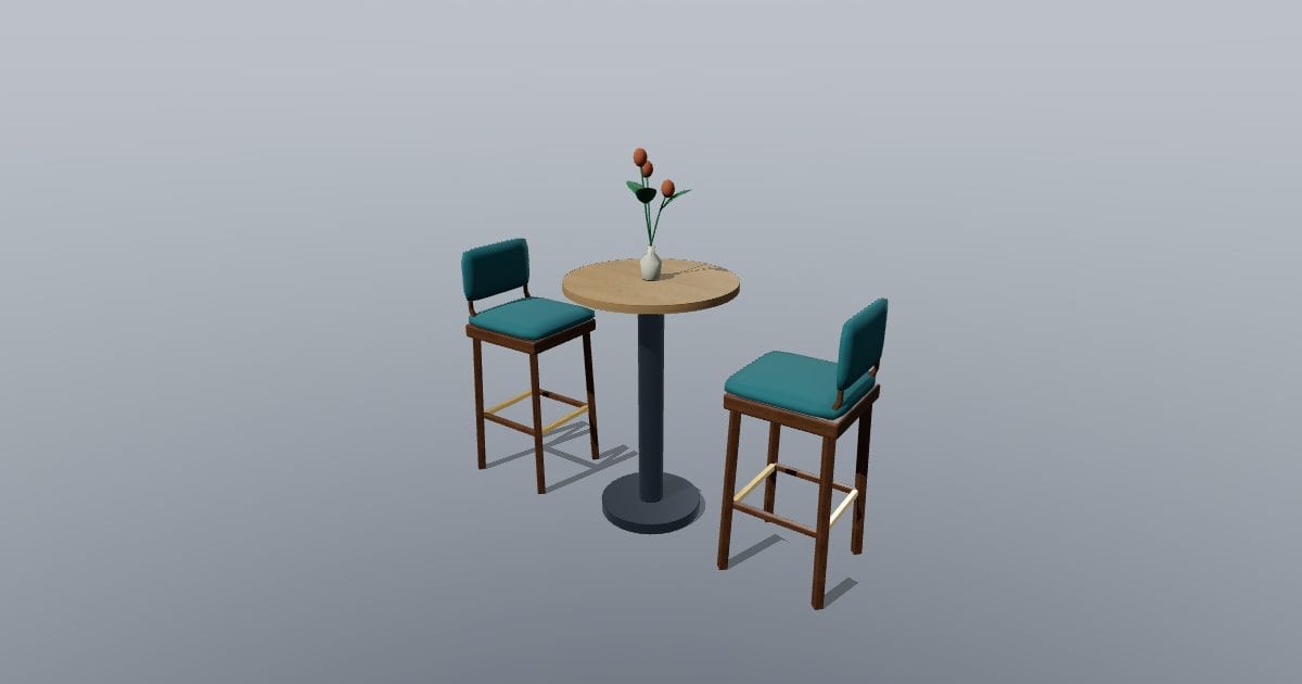 High table set - Original Restaurant Furnishing