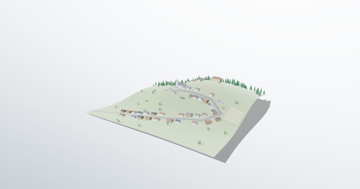 Hillside village (CityGML)