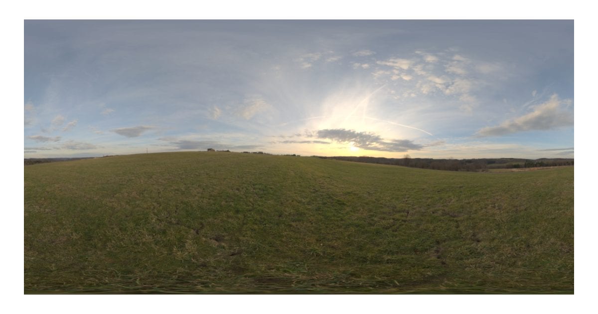 Hilltop at sunrise (HDR)