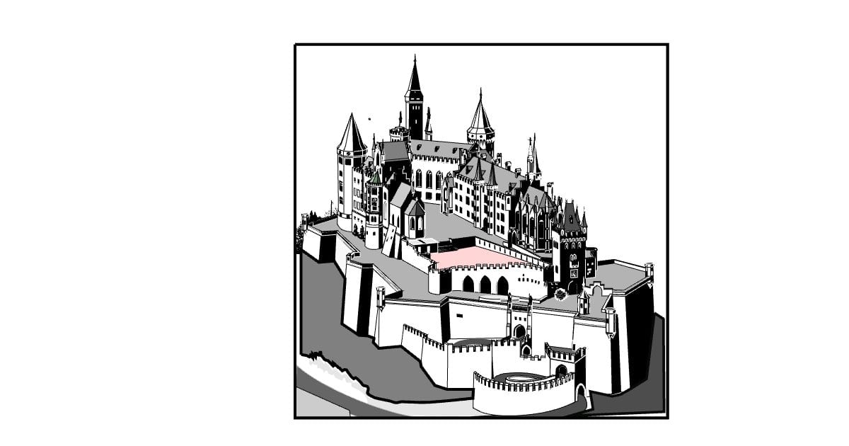 Hilltop castle (EMF)