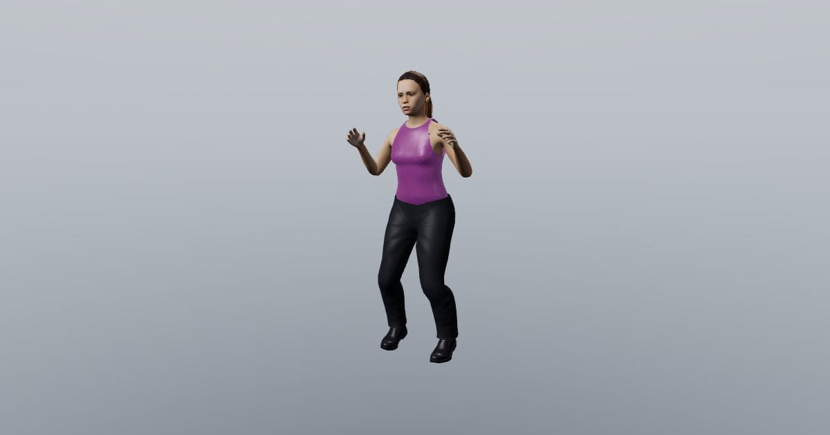 Hip sway - Dancing 3D Person, Animated