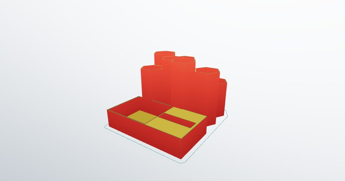 Honeycomb desk organizer (3D printer)