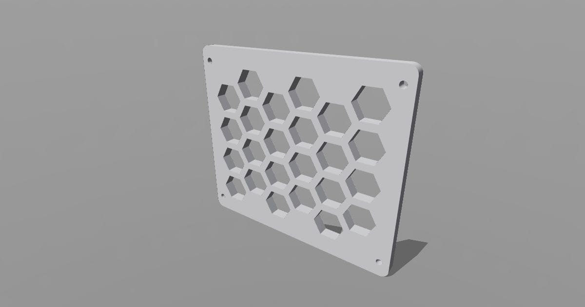 Honeycomb storage panel