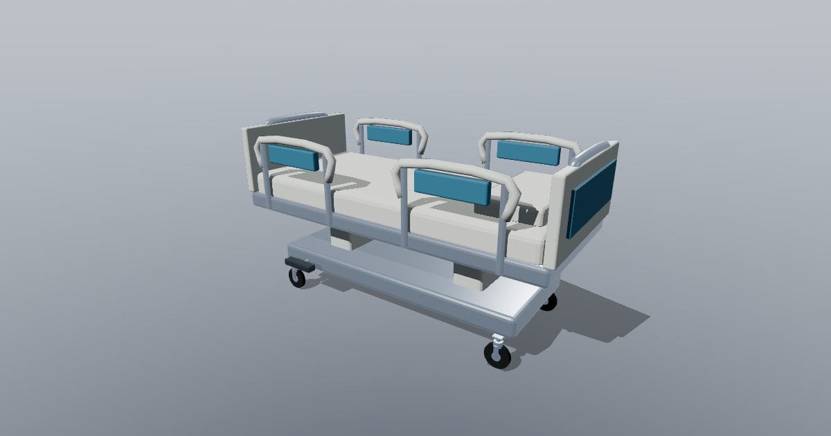 Hospital bed flat mattress