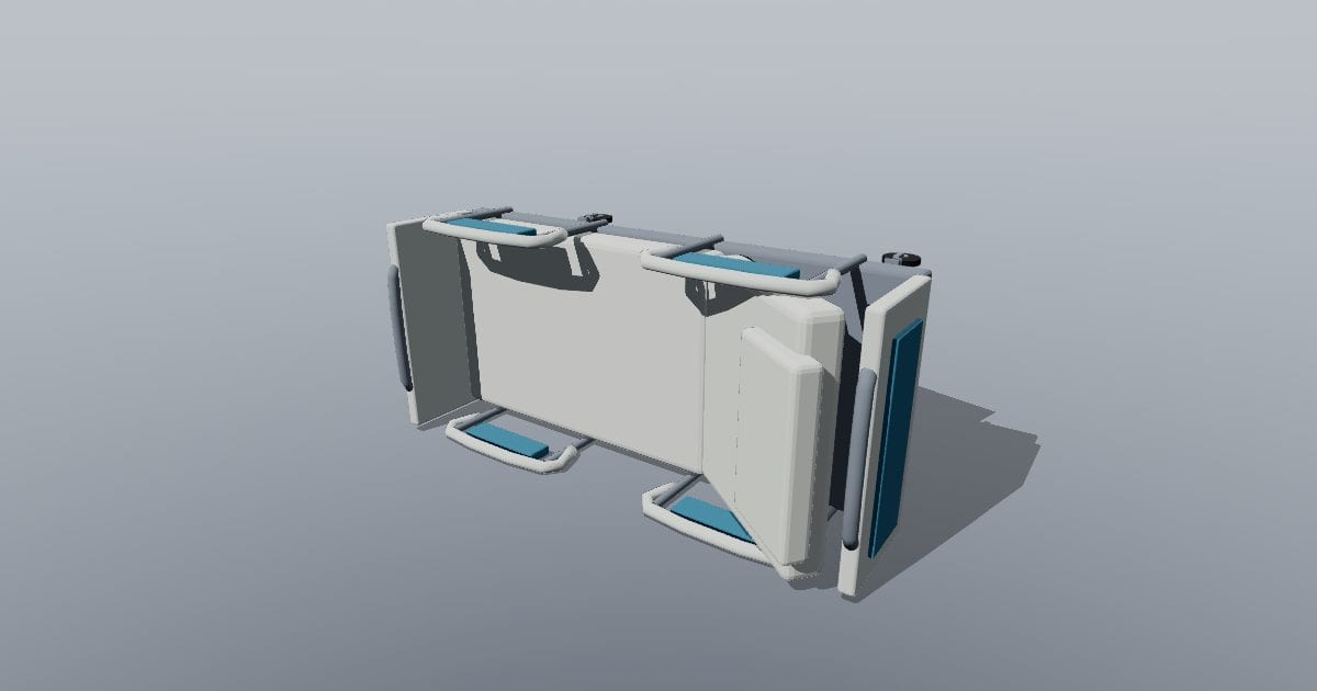 Hospital bed raised backrest (PLY)