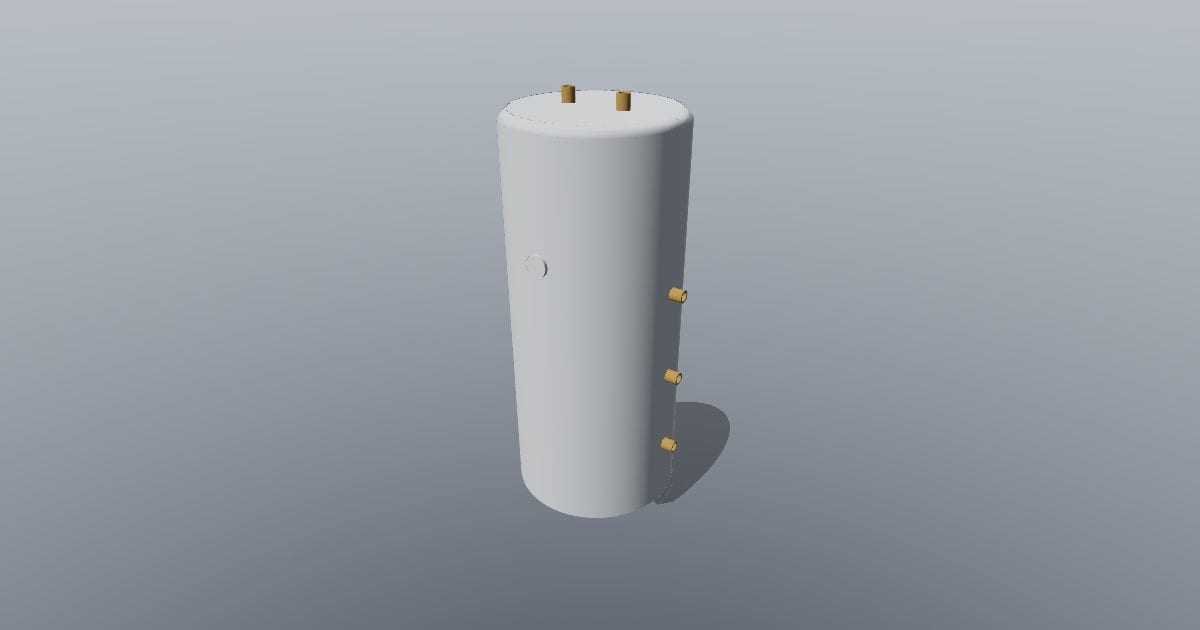 Hot water cylinder - Original MEP CAD