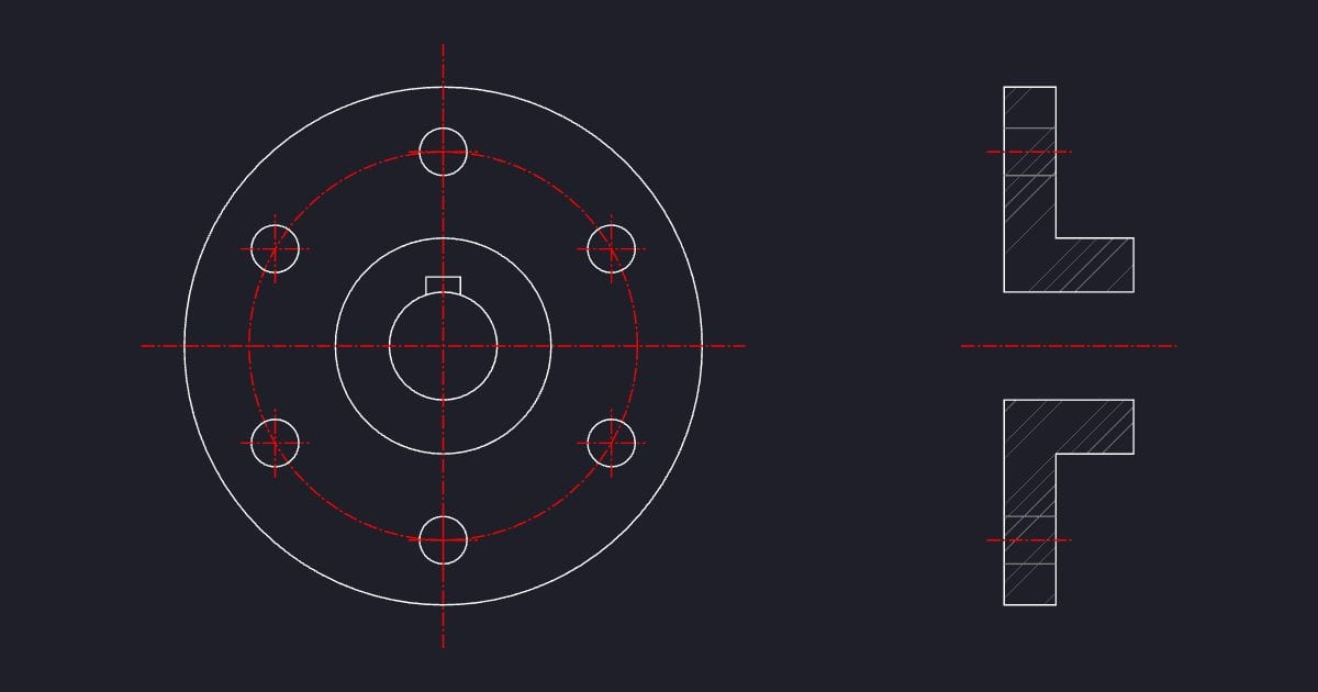 Hub flange drawing