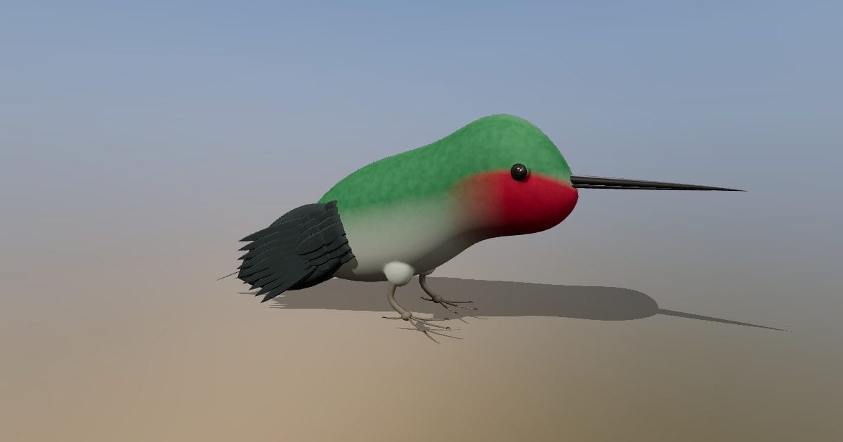 Hummingbird perched