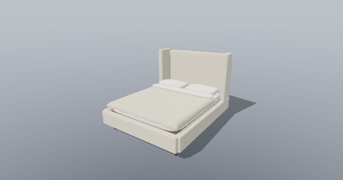 HUSH - Wingback Bed