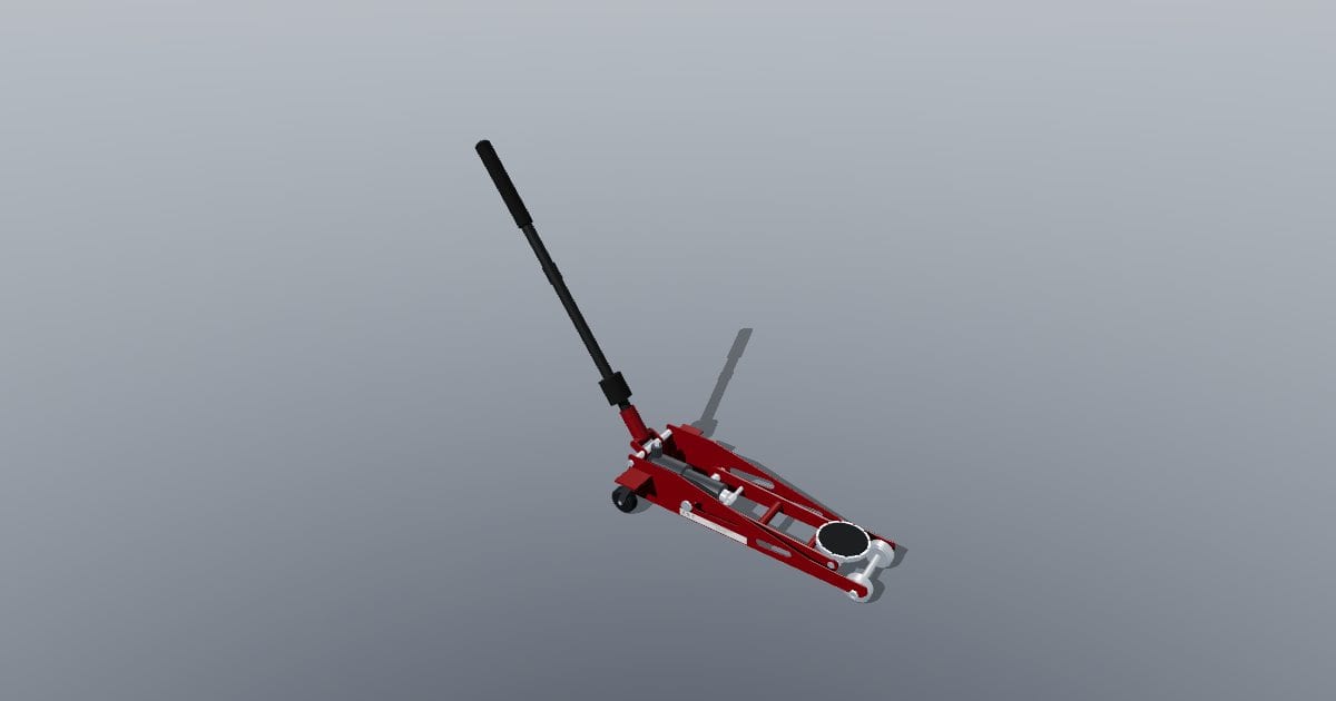 Hydraulic trolley floor jack 2.5 t with handle
