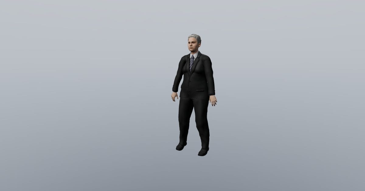 Idle standing - Harper 3D Person, Animated