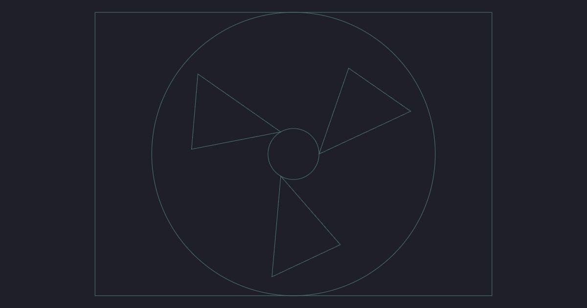 Inline duct fan - Plumbing and HVAC CAD Symbol