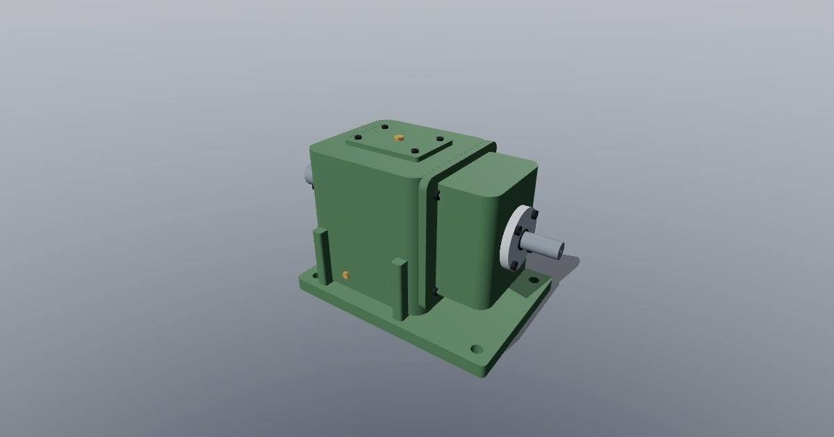 Inline helical gearbox