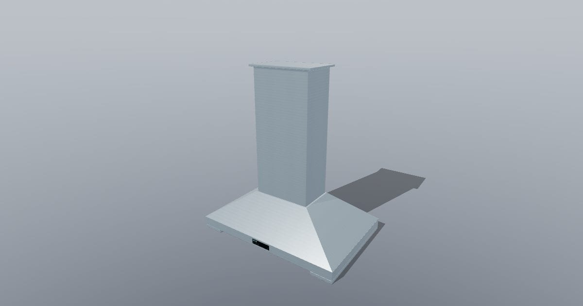 Island cooker hood