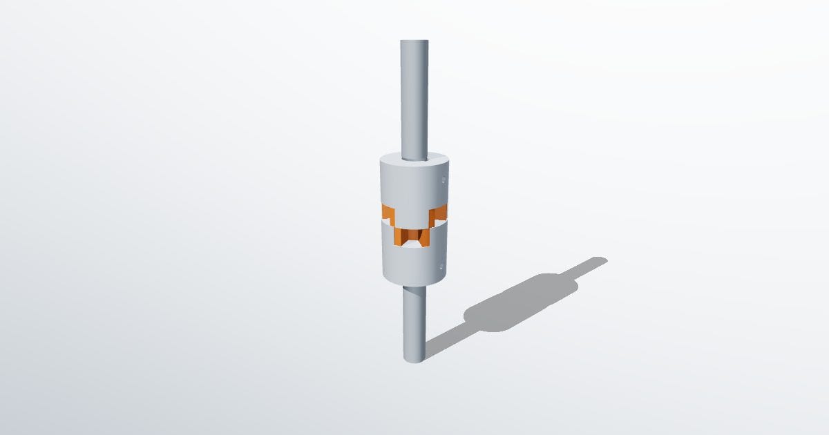 Jaw shaft coupling