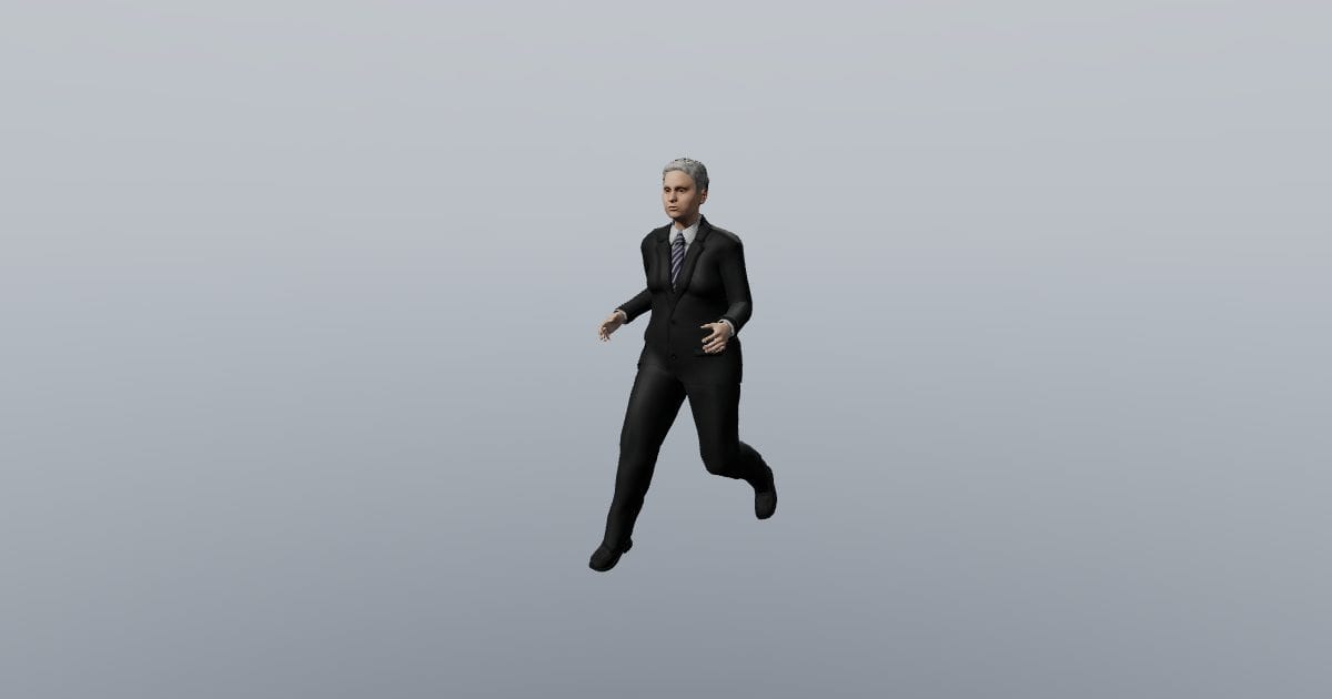 Jog - Harper 3D Person, Animated