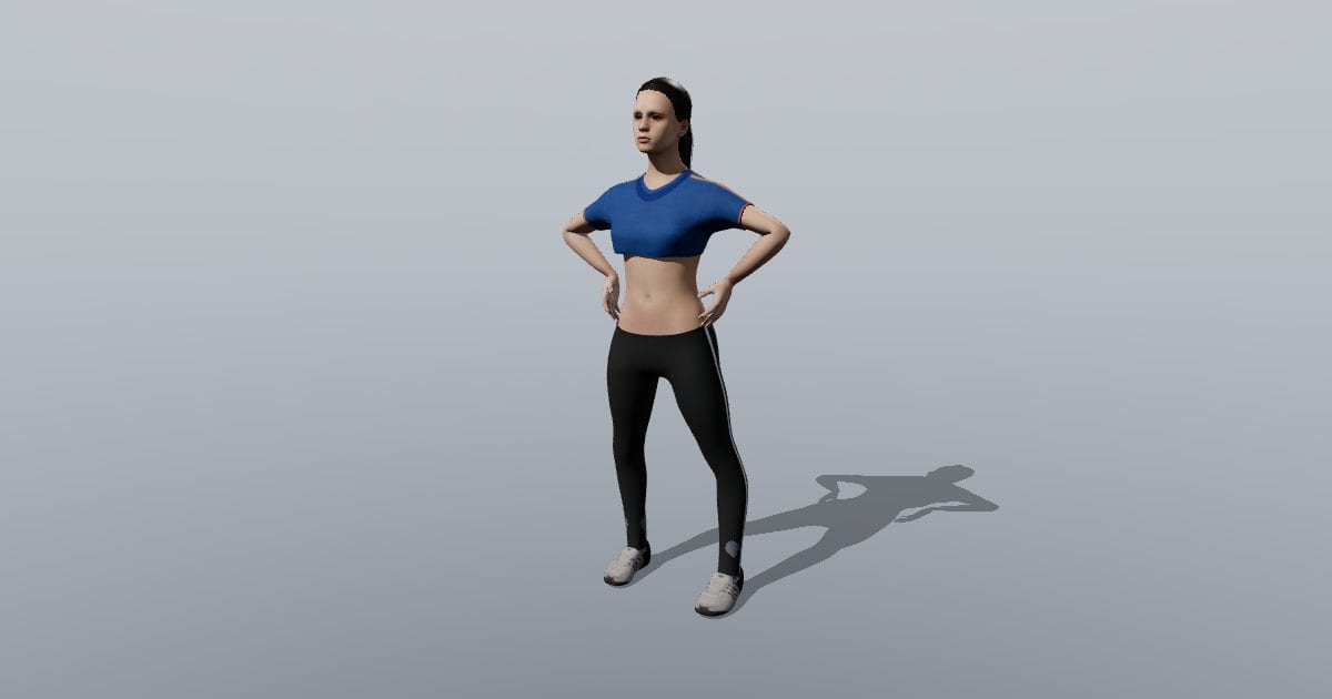 Jordan - 3D Person, Athlete