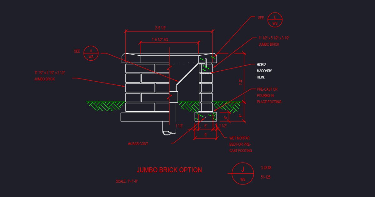 Jumbo Brick Option (USFS 51_125)