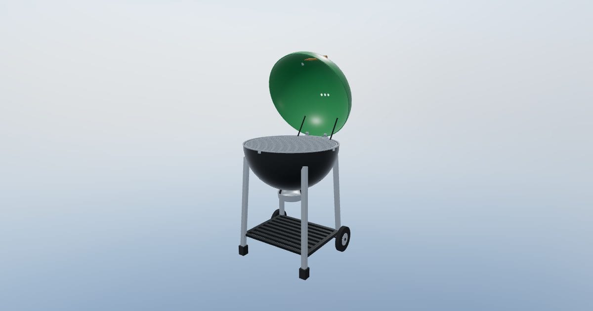 Kettle charcoal barbecue grill, 570 mm