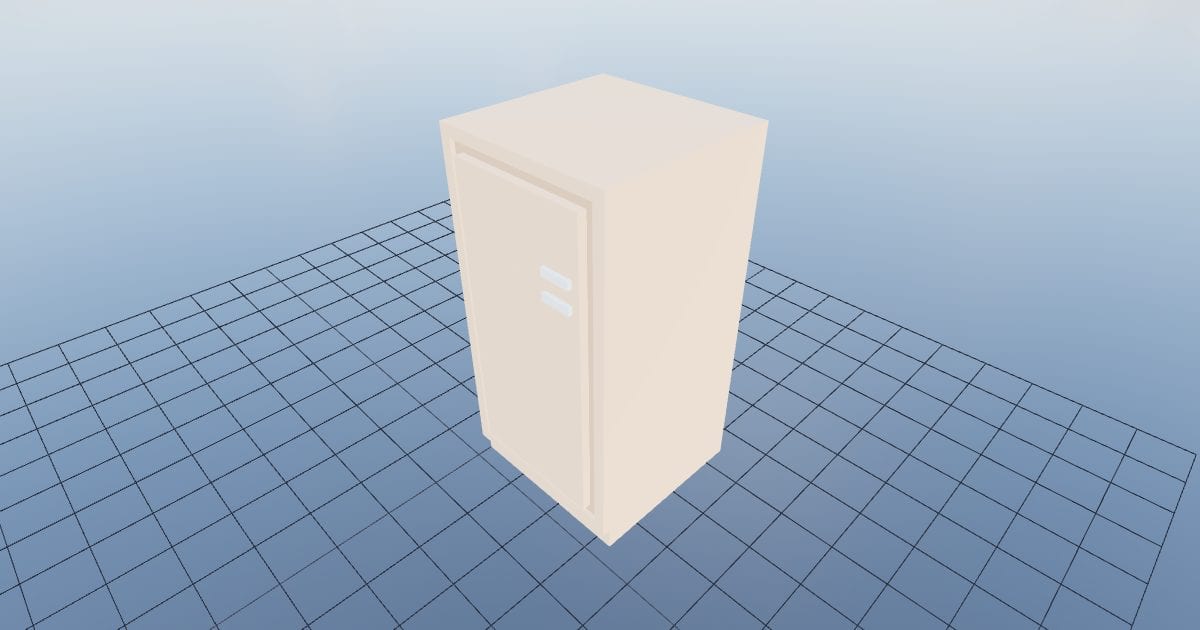 Kitchen fridge built in