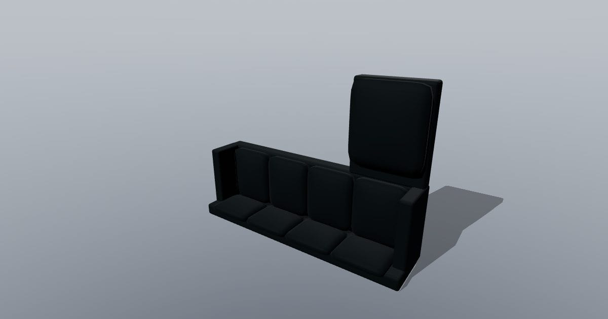 L sectional left - Original Interior Furnishing (FBX)