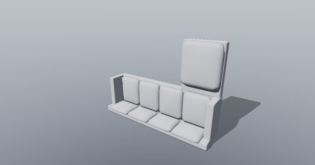 L sectional left - Original Interior Furnishing (OBJ)
