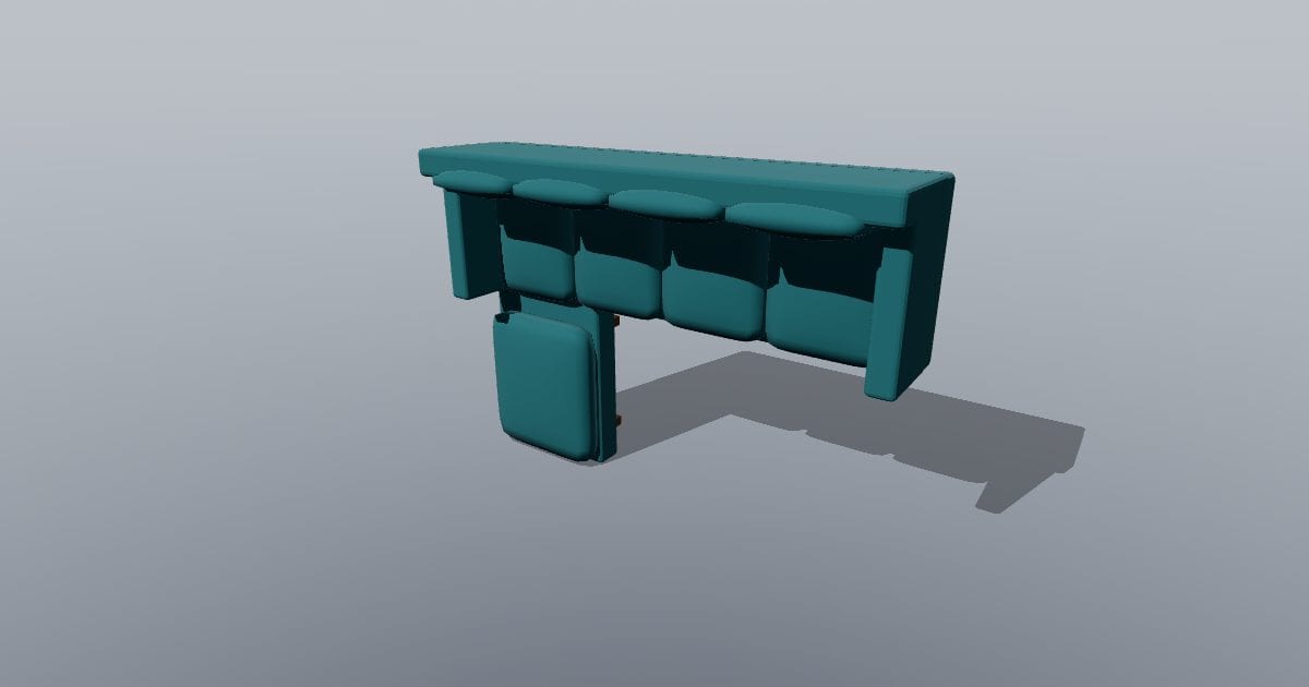 L sectional left - Original Interior Furnishing (PLY)