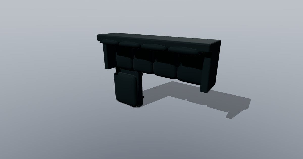 L sectional left - Original Interior Furnishing (X3D)