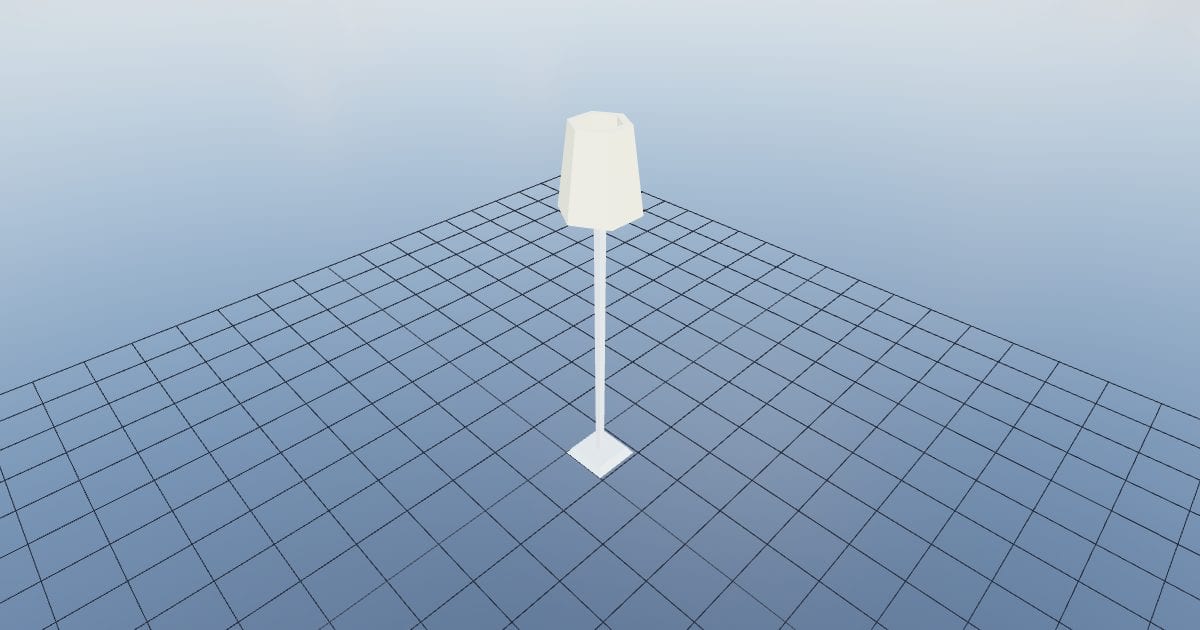 Lamp round floor