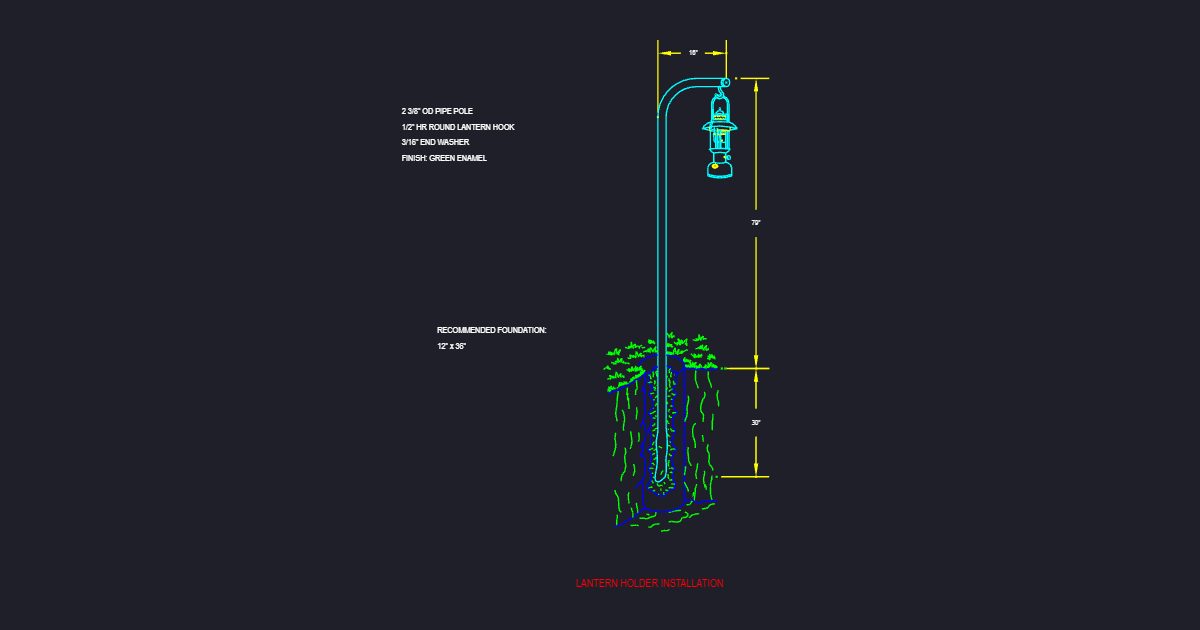 Lantern Pole Holder Installation (USFS FP2)
