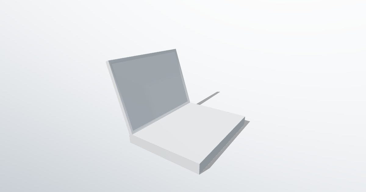 Laptop, low poly
