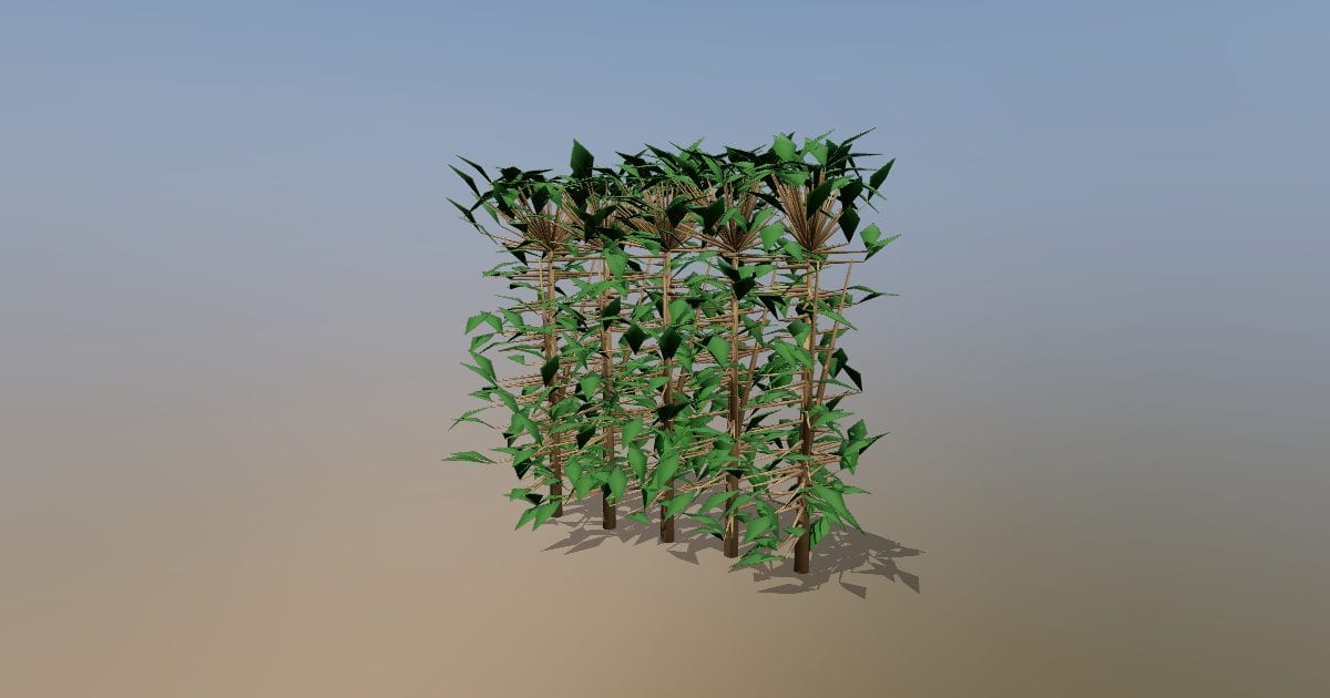 Laurel hedge section