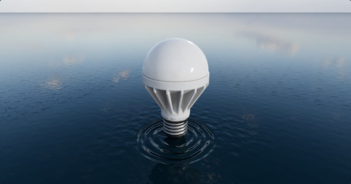 LED filament bulb