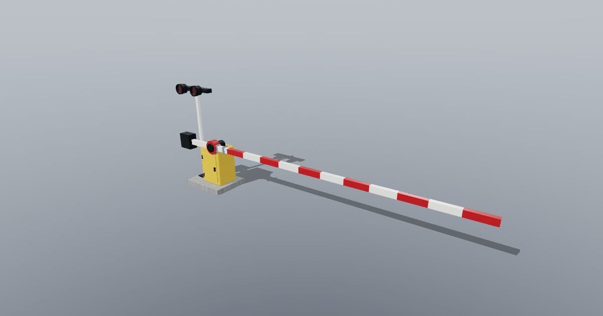 Level crossing barrier