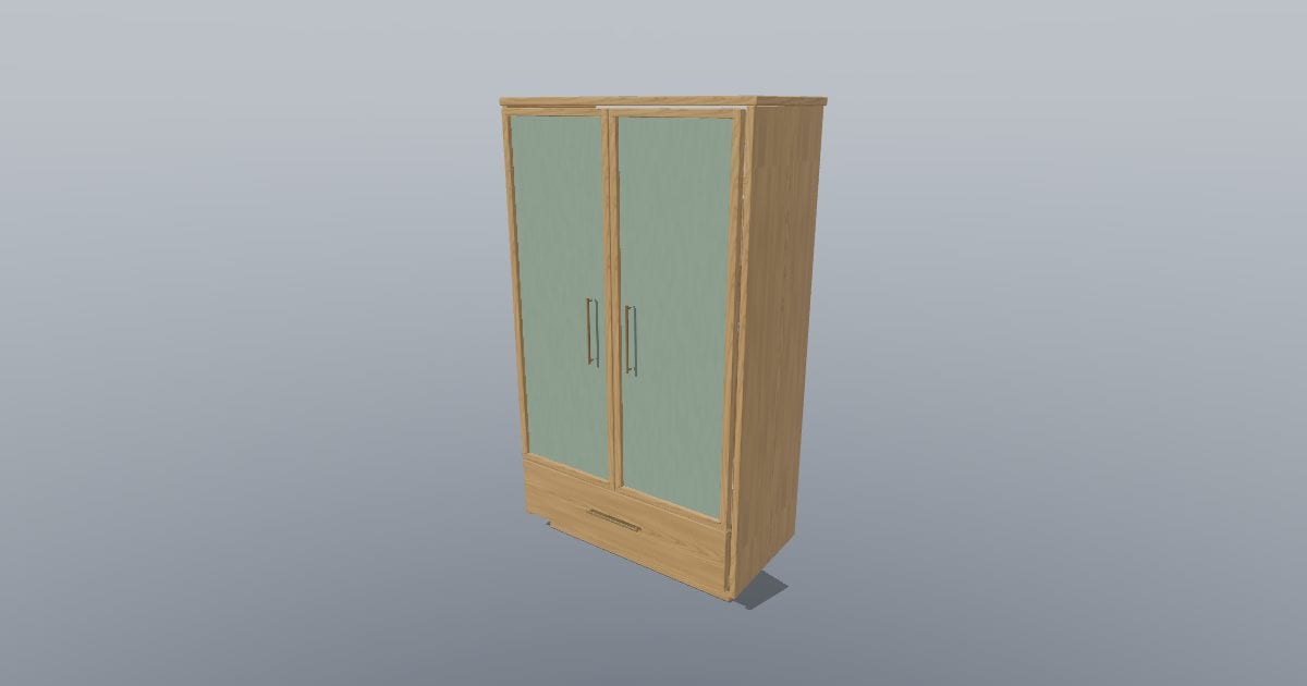 LINEA 120 - Textile-Panel Wardrobe