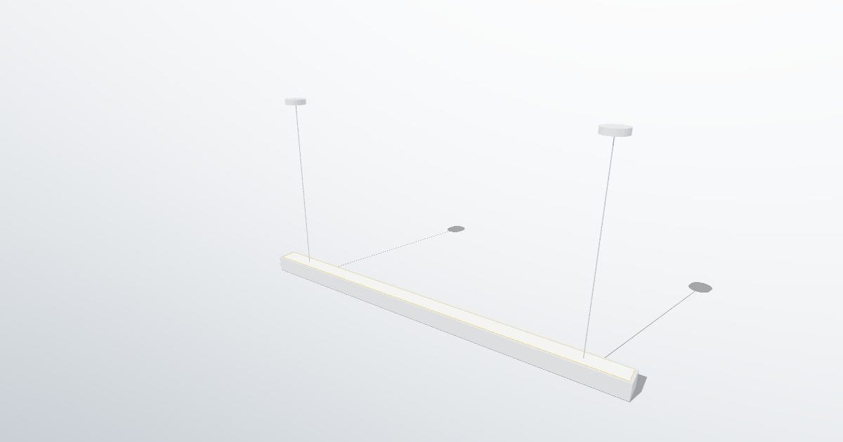 Linear pendant, direct and indirect (L3D)