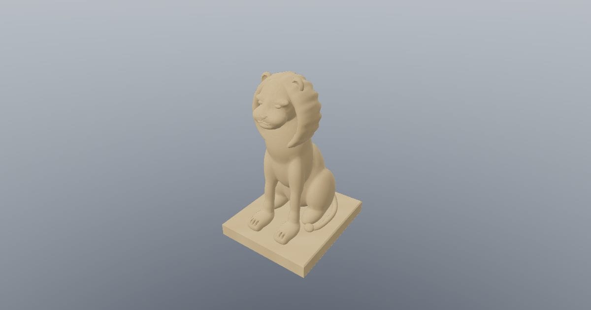 Lion statue
