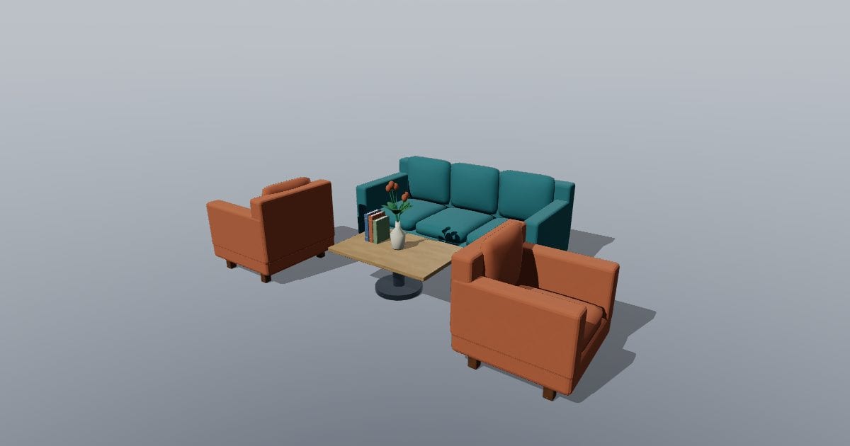 Lobby sofa cluster - Original Hotel Furnishing
