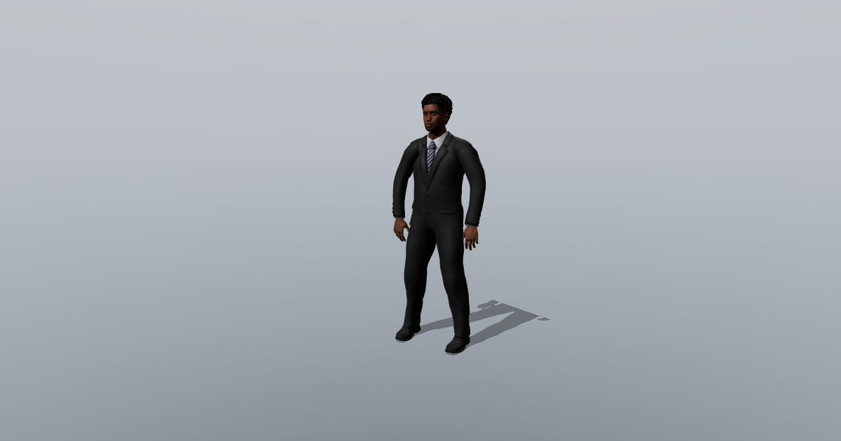 Locomotion collection - Jordan 3D Person, Animated