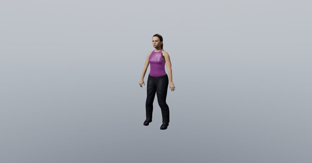 Locomotion collection - Maya 3D Person, Animated