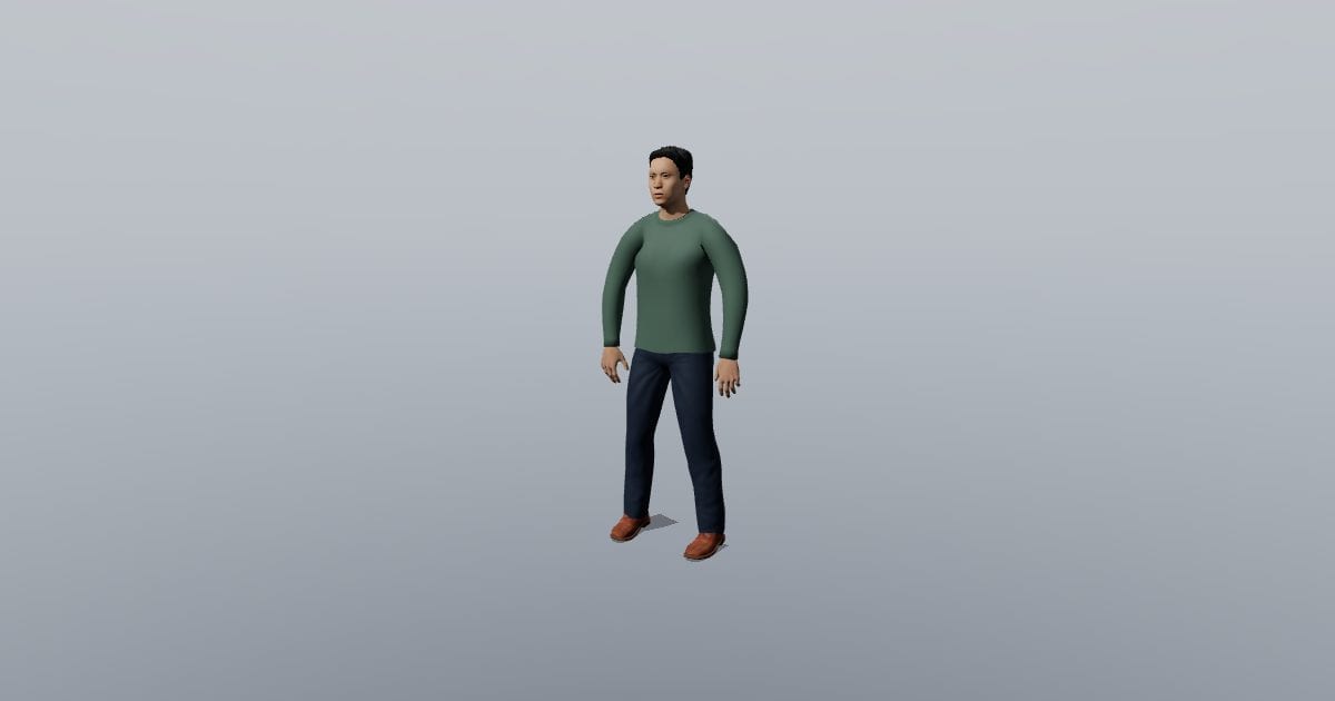 Locomotion collection - Sam 3D Person, Animated
