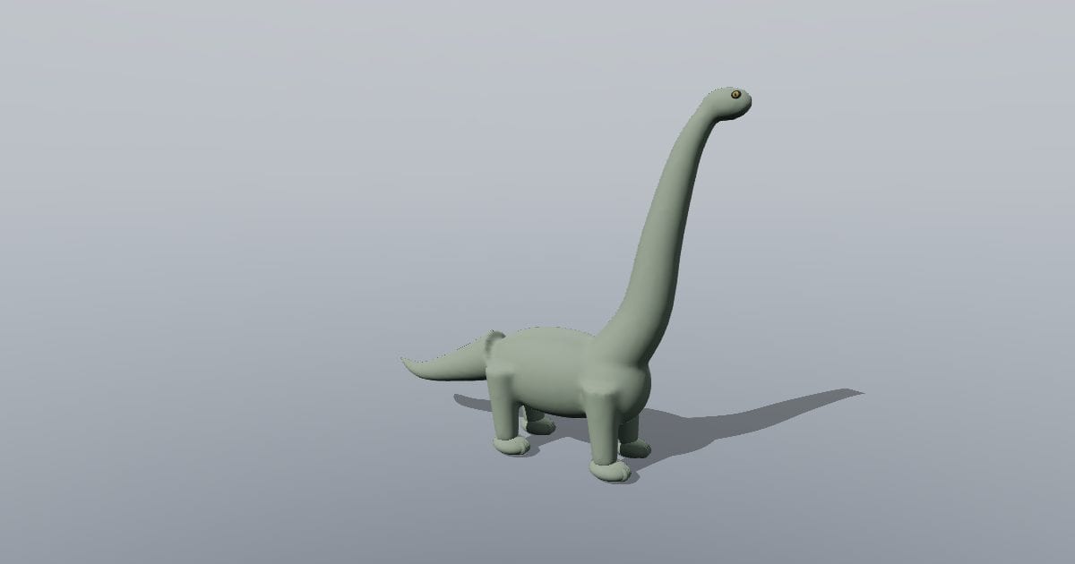 Long neck sauropod dinosaur